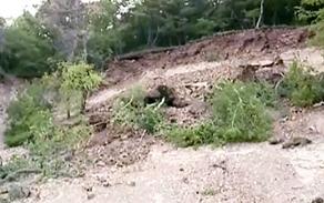 Landslide triggered on Lisi-Mukhattskaro-Mskhaldidi road