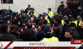 Confrontation at Mdinaradze's majoritarian representation  - VIDEO