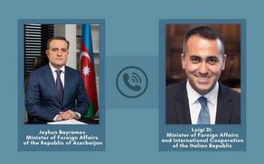 Azerbaijani and Italian Foreign Ministers have telephone conversation