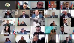 Состоялась видеоконференция с участием правления и членов Союза азербайджанских бизнесменов Грузии (AZEBI)