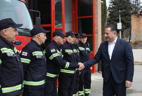 Гомелаури открыл пожарно-спасательное здание в Сигнахи