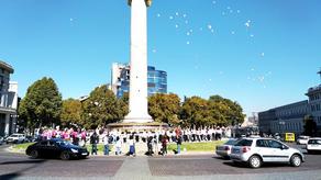 На площади Свободы состоялось шествие в рамках акции Розовый октябрь