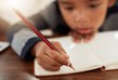What happens to child's brain when handwriting?