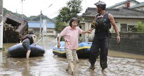 Число погибших от наводнения в Японии достигло 66 человек