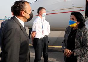 Президент Грузии прибыла в Украину с официальным визитом