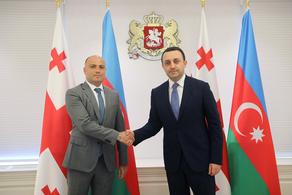 Irakli Gharibashvili mets Minister of Culture of Azerbaijan