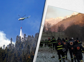 Firefighters battling blaze in Svaneti