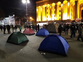 Rustaveli avenue blocked - PHOTO